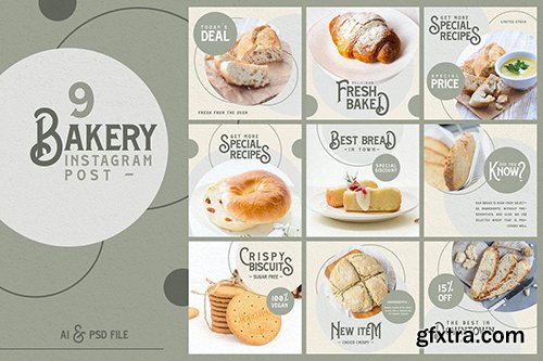 Bakery instagram Post Templates