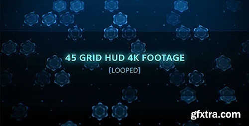 Videohive 45 Grid Hud Footages/ Interface HUD BG/ High Technology Background/ Data Center/ Business Promo Id 15939753