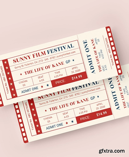 Classic Movie Ticket Template