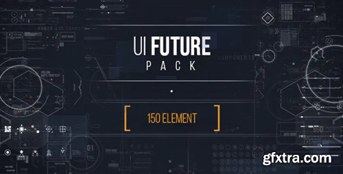 Videohive UI FUTURE PACK Footage Pack/ Ultimate Interface Screens/ Icons/ Target/ Grid/ Sci-fi and Technology 17465573