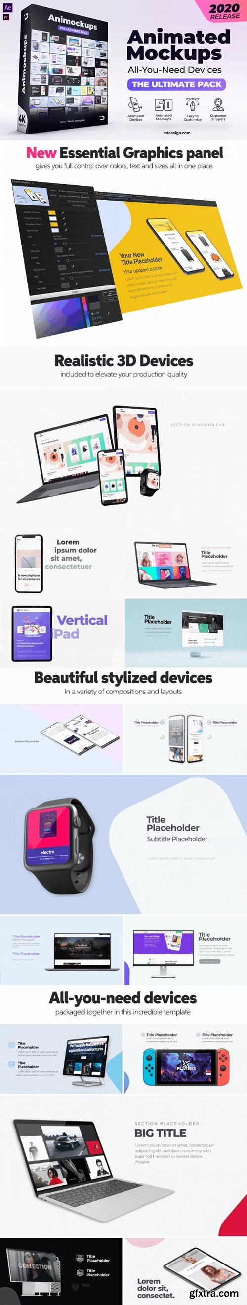 Videohive - Animated Mockups Ultimate Pack - 26371337