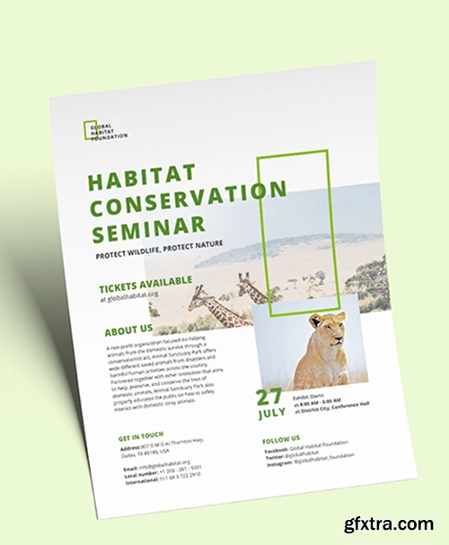 Conservation Flyer Template