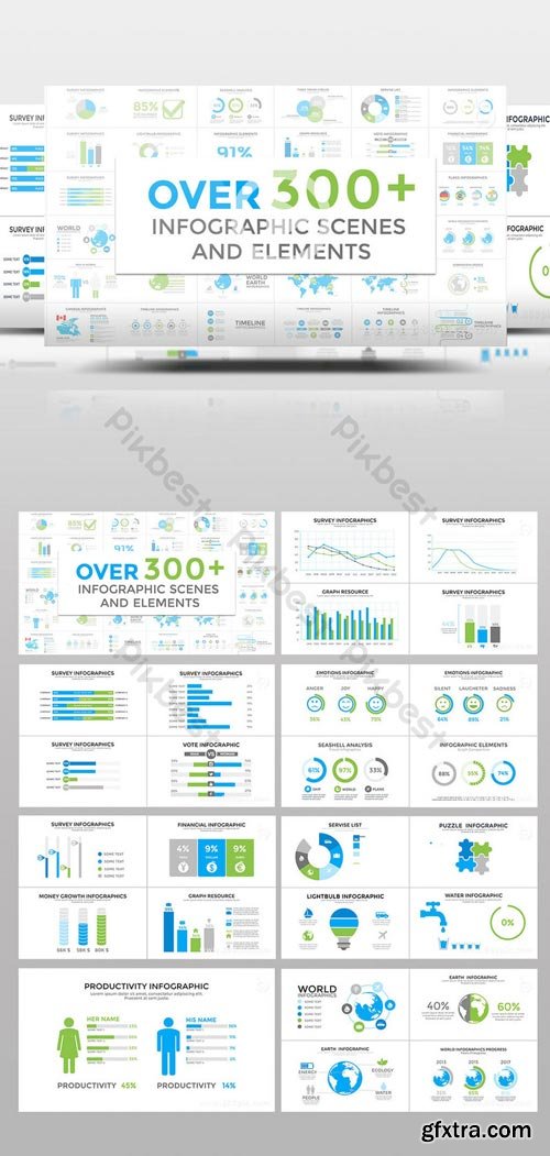 PikBest - 300+ Corporate Creative Data Map Information Form Bar Chart - 117708