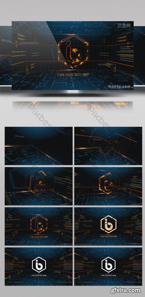 PikBest - Technology LOGO interpretation of the promotional film AE template - 1210177