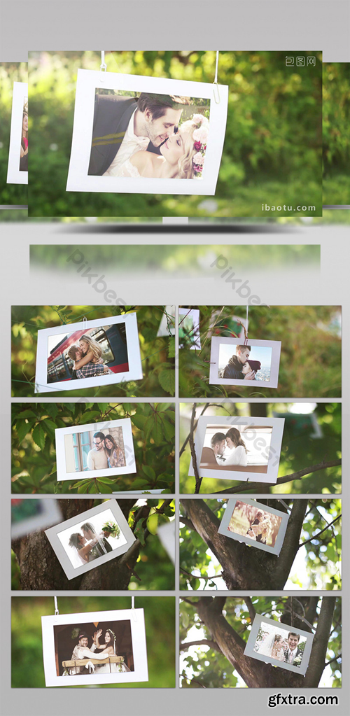 Location real shot editing synthetic wedding Brochure display AE template Video Template AEP 1497161