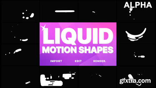 Videohive Liquid Motion Shapes | Motion Graphics Pack 21633244