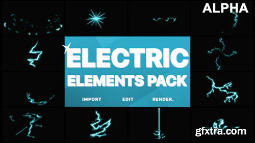 Videohive Electric Elements | Motion Graphics Pack 21667621