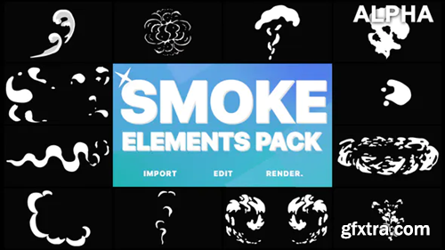 Videohive 2D FX Smoke Elements | Motion Graphics Pack 21795575