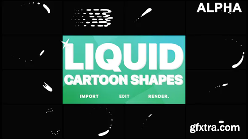 Videohive Cartoon Liquid Shapes | Motion Graphics Pack 21834892