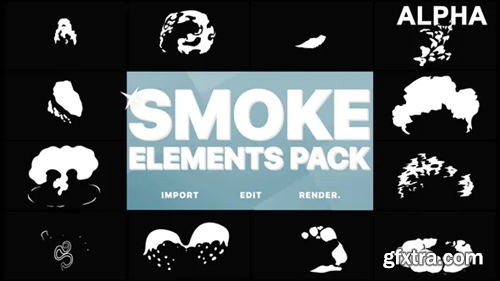 Videohive 2D FX Smoke Elements | Motion Graphics Pack 22721136