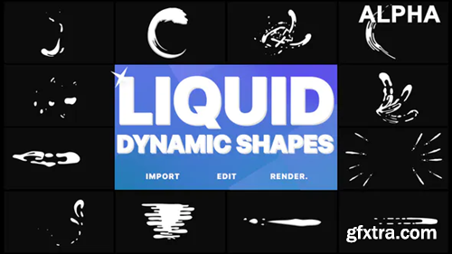 Videohive Dynamic Liquid Shapes | Motion Graphics Pack 23051815