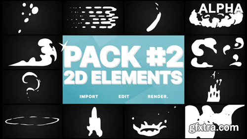 Videohive Flash FX Elements Pack 02 | Motion Graphics Pack 23243764