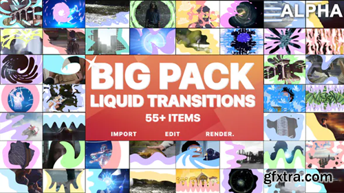 Videohive Liquid Transitions Big Pack | Motion Graphics Pack 23309878