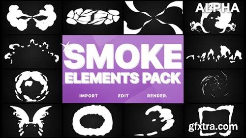 Videohive Smoke Elements Pack | Motion Graphics Pack 23322390