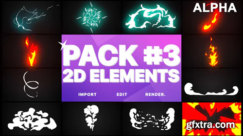Videohive Flash FX Elements Pack 03 | Motion Graphics Pack 23353013