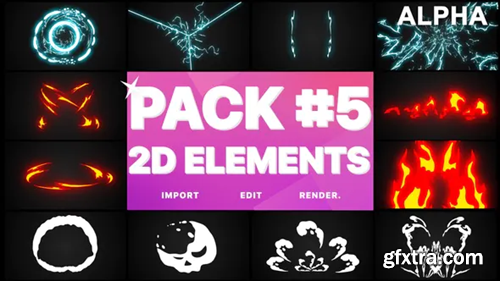 Videohive Elements Pack 05 | Motion Graphics Pack 24368302
