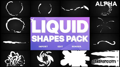 Videohive Liquid Shapes Pack | Motion Graphics Pack 24696340