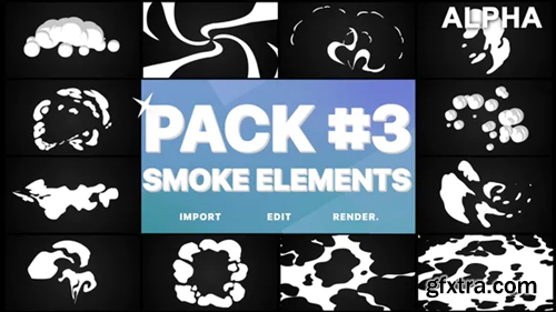 Videohive Smoke Elements Pack 03 | Motion Graphics Pack 24982197