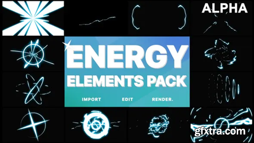 Videohive Cartoon Energy Elements Pack | Motion Graphics Pack 25028870