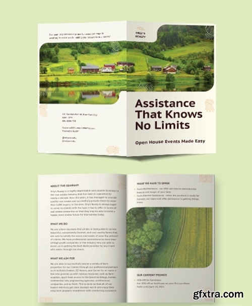 Farm Bi-Fold Brochure Template