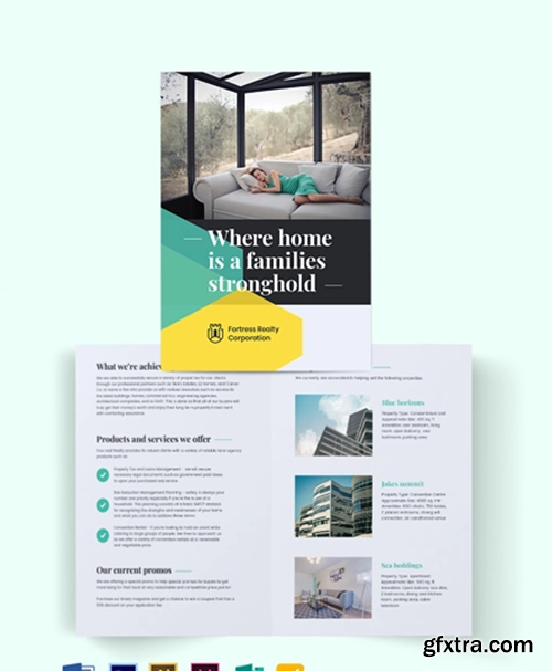 Land Sales Agent/Agency Bi-Fold Brochure Template