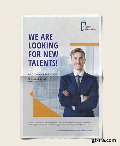 Job Advertisement Poster Template