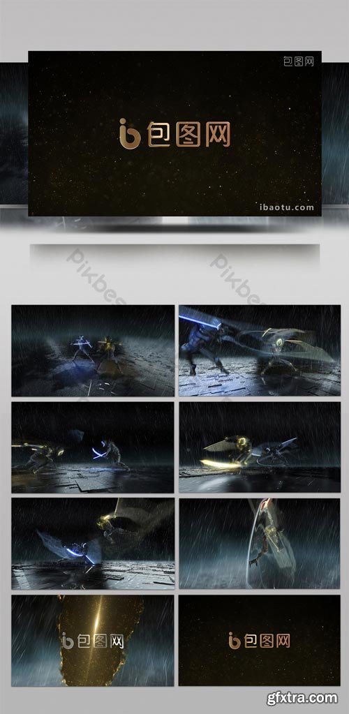 PikBest - Robot Ninja laser sword fight reveals LOGOAE template - 1617298