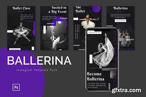 Ballerina - Instagram Template Pack