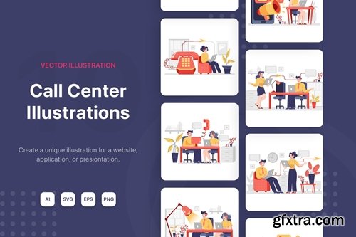 Call Center Illustrations