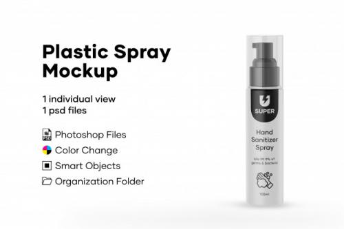 Plastic Spray Mockup Premium PSD