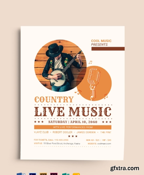 Country Live Flyer Template
