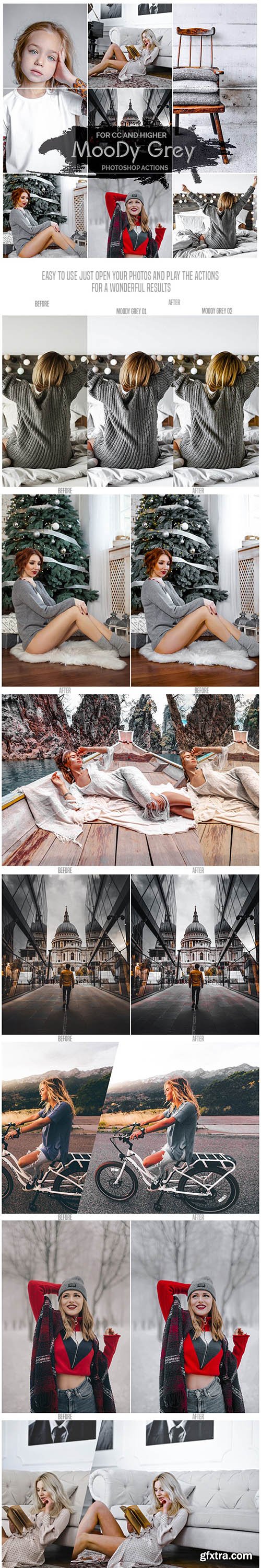 GraphicRiver - Moody Grey - Photoshop Actions 26243850