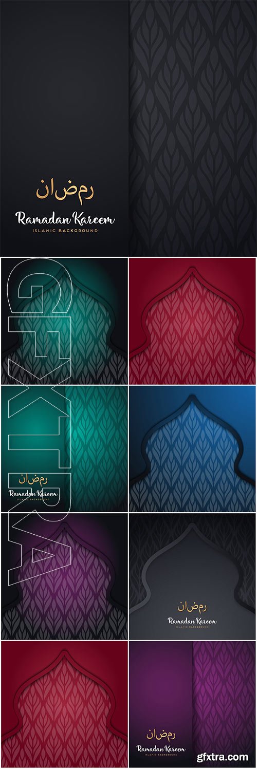 Beautiful ramadan kareem vector design with mandala # 3