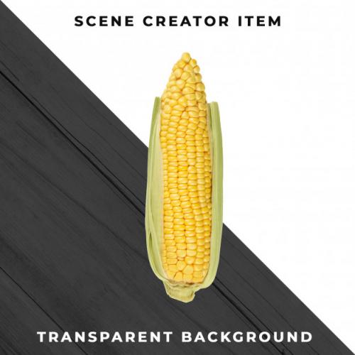 Corn Isolated With Clipping Path. Premium PSD