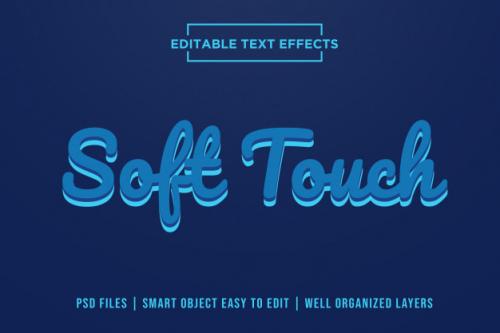 Soft Touch Text Effects Premium PSD