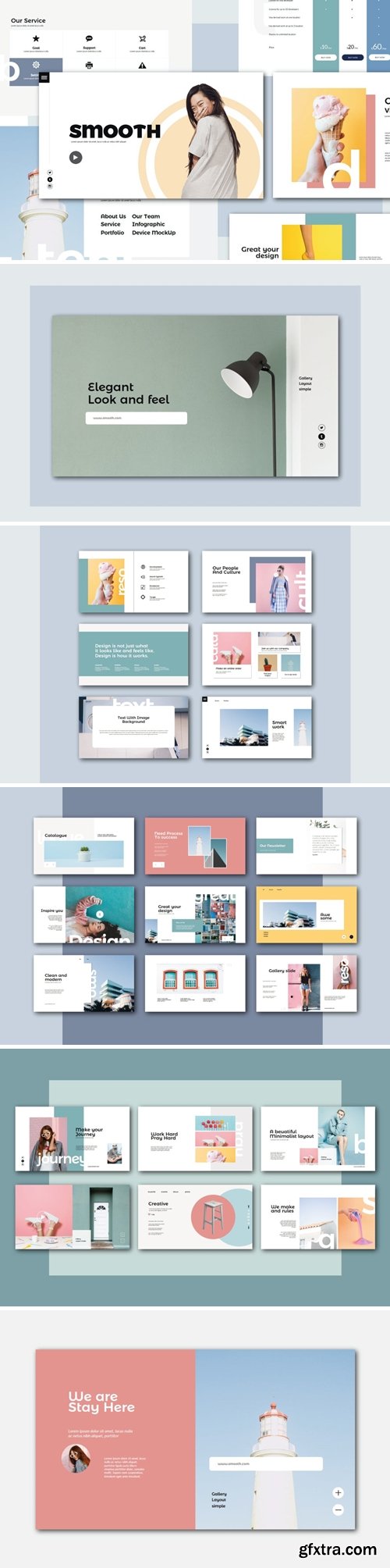 Smooth Powerpoint, Keynote and Google Slides Templates