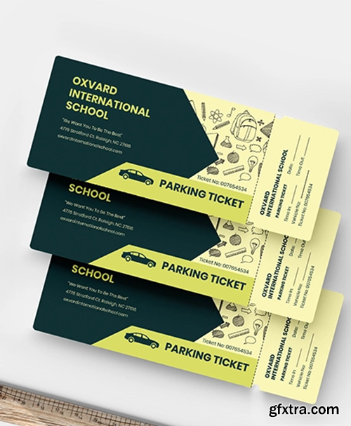 School Parking Ticket Template