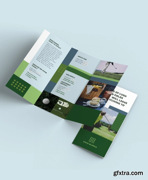 Golf Course Tri-Fold Brochure Template