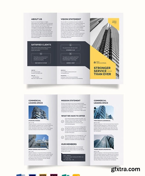 Commercial Property Tri-Fold Brochure Template