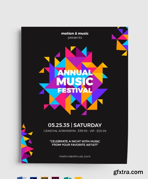 Abstract Polygon Flyer Template