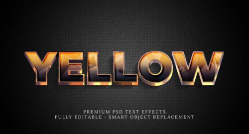 Yellow Style Effect , Premium Text Effects Premium PSD