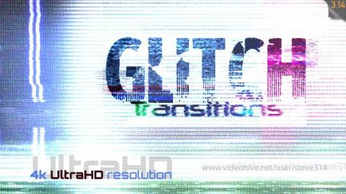 Videohive - Glitch Transitions 4k - 16531213