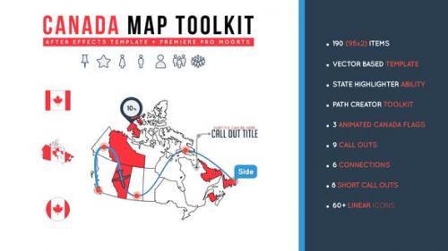 Videohive - Canada Map Toolkit - 26520922