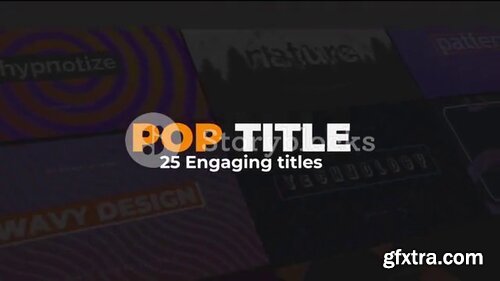 Videoblocks - Pop Titles Pack | After Effects