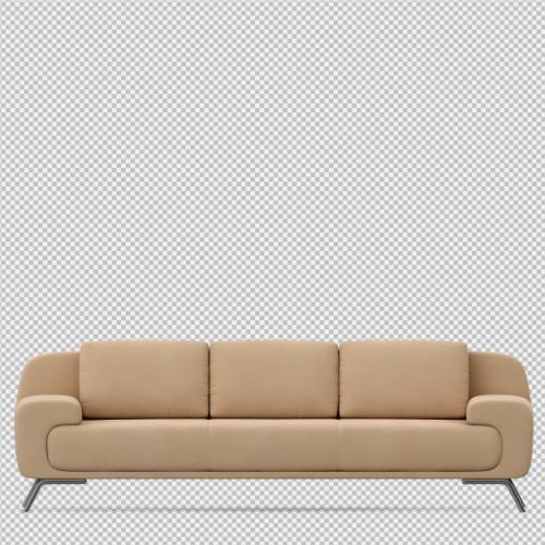 Isometric Sofa 3d Render Premium PSD