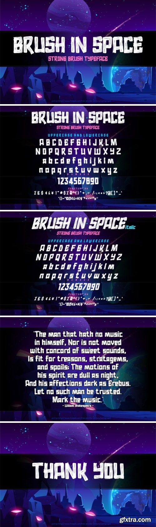 Brush in Space Font