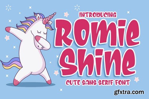 Romie Shine - a Cute Sans Serif Font