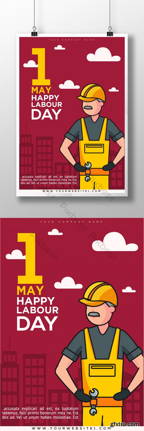 Labour Day Special Poster Design sample-05 Template AI