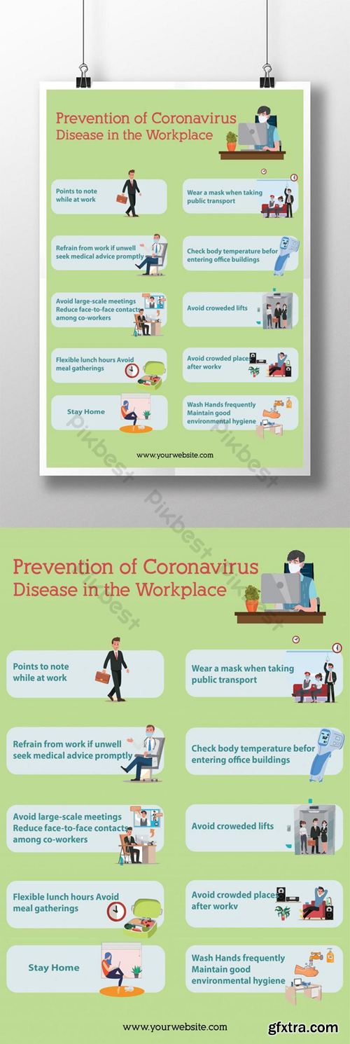 Coronavirus Guidelines in the Workplace Template AI