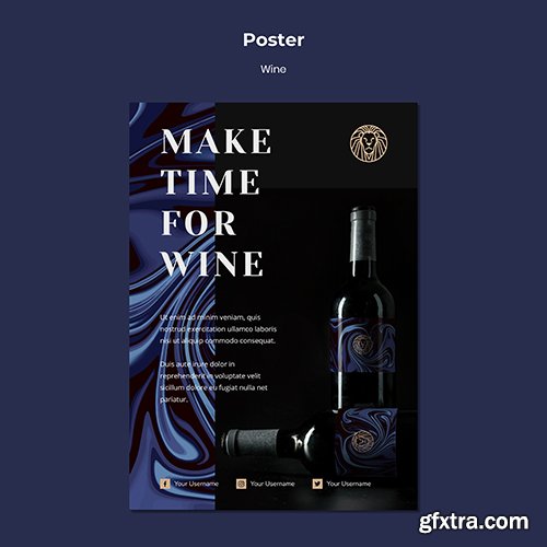 Flyer for wine business
